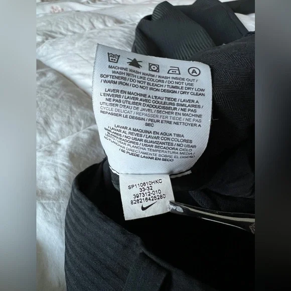 Nike Tiger Woods Collection Black Striped 397312-010 Mens Size 33x32 - Picture 10 of 10